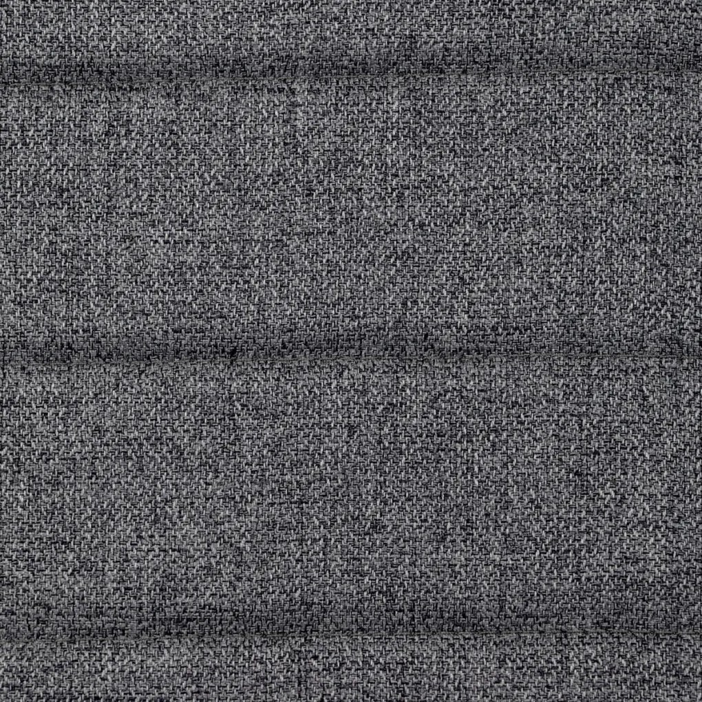 Set de dining 1+4, masă 130x70, blat din piatră sinterizată cu imitație de marmură alb mat, scaune tapițate cu material textil gri, finisaj negru lăcuit.
