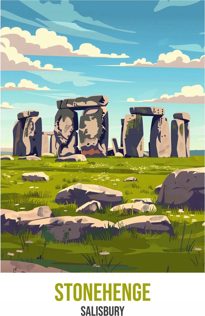 Poszter 42x59,4cm Stonehenge