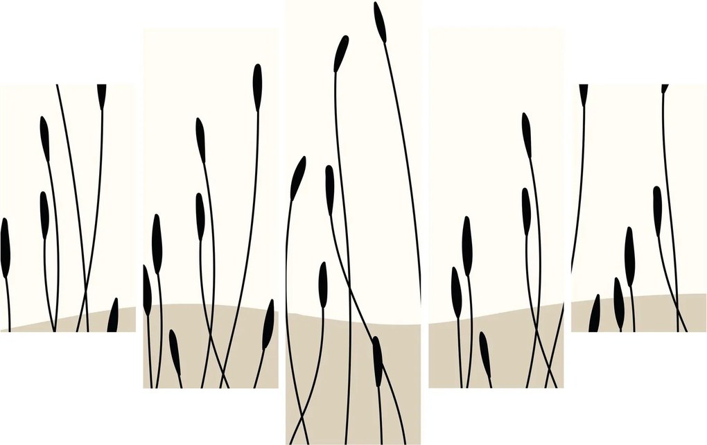 Kép - Grafikus rét N⁰3 (150x105 cm)