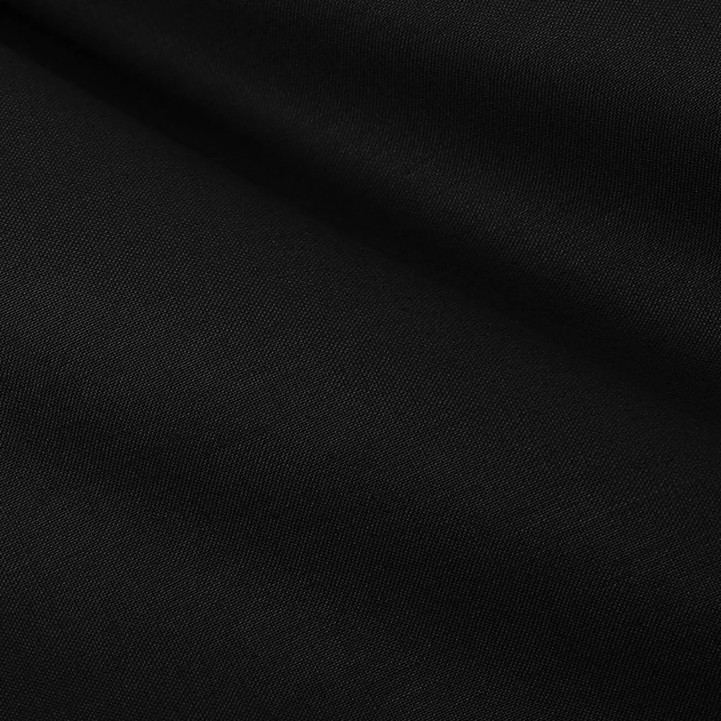 Goldea ovális pamut terítő - fekete 140 x 280 cm