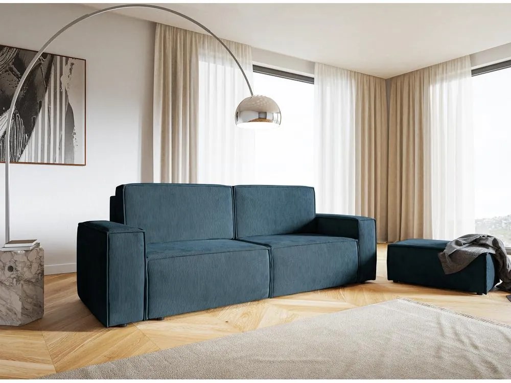 Háromszemélyes kanapé Copenhagen  (tengeri + fekete). 1098885