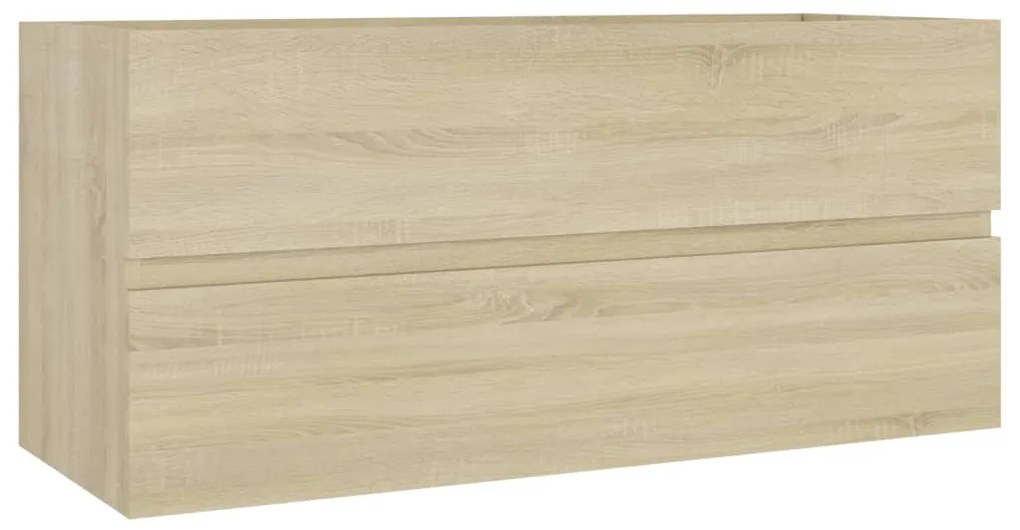 Sonoma tölgy színű szerelt fa mosdószekrény 100 x 38,5 x 45 cm