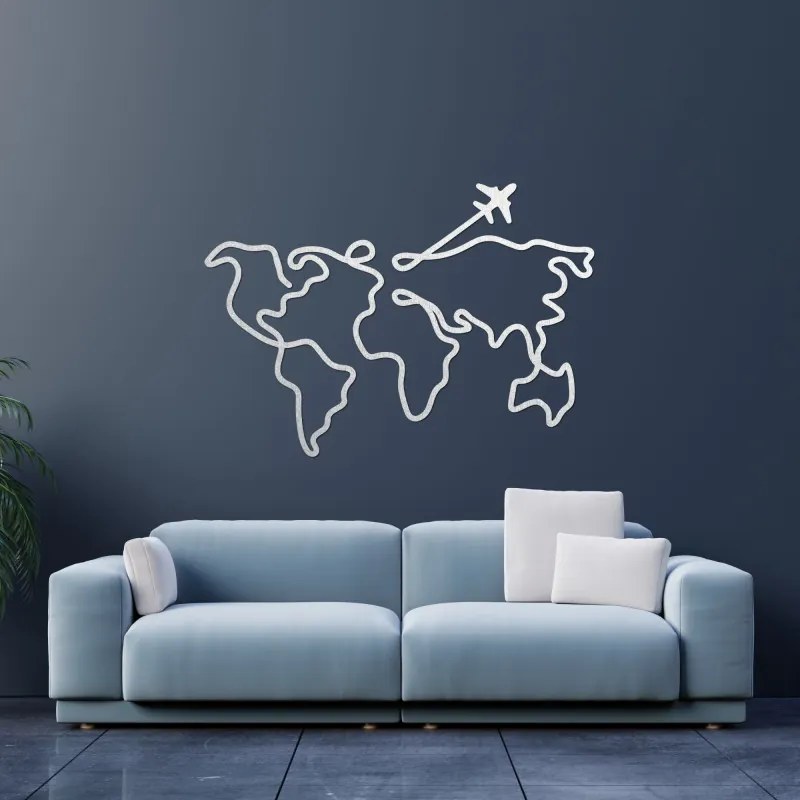 Designer fa világtérkép falra | WorldLines