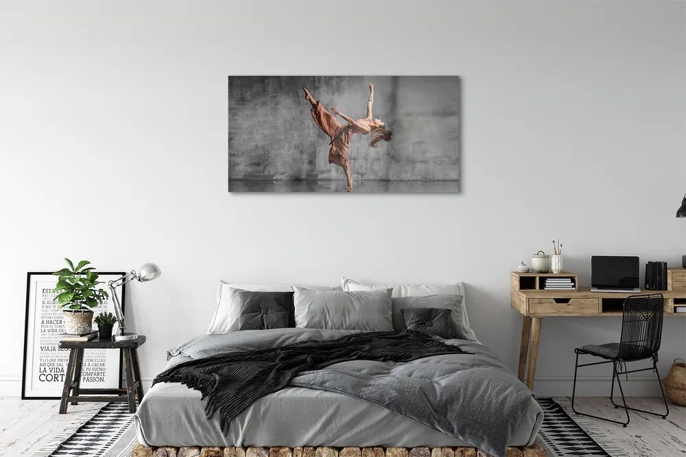 Üvegképek Női hosszú haj tánc 120x60cm