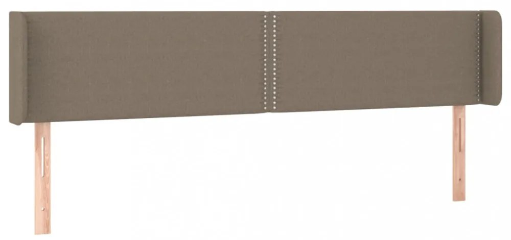 tópszínű szövet fejtámla 163x16x78/88 cm