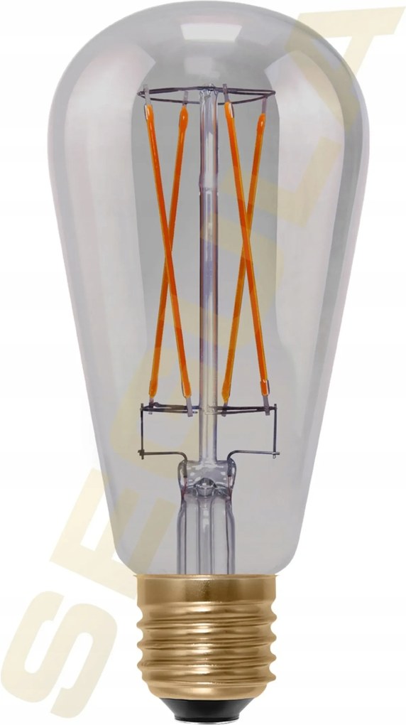 Segula 55500 Led rusztikus ST64 hosszú izzószálas füstszürke E27 5 W (21 W) 200