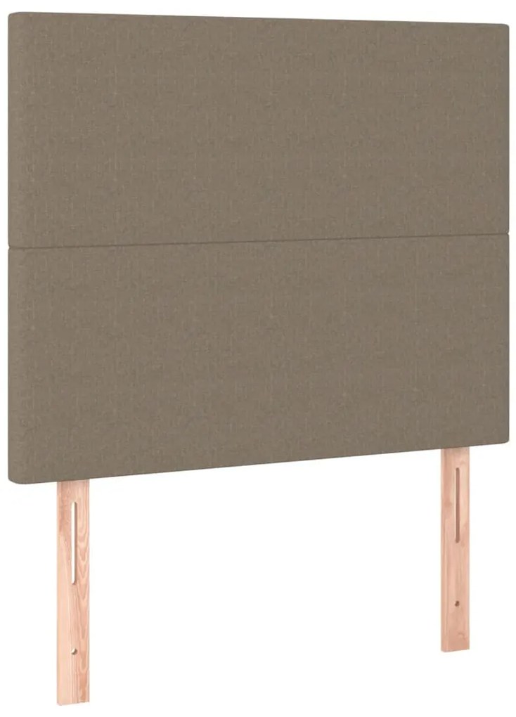 tópszínű szövet LED-es fejtámla 80x5x118/128 cm
