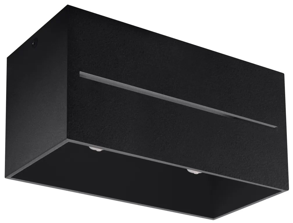 SOLLUX SL-0384 LOBO Kocka Mennyezeti Lámpa Fekete G9 IP20