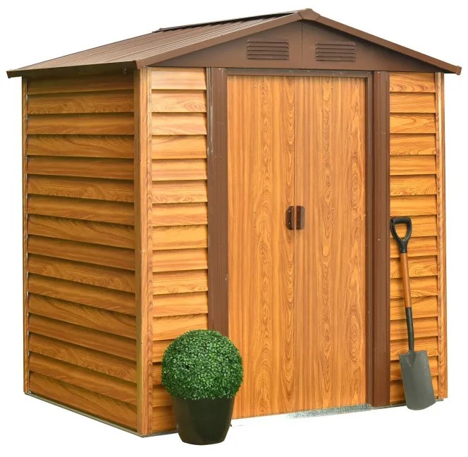 fém kerti ház LANITPLAST MAXTORE WOOD 65 LG2300