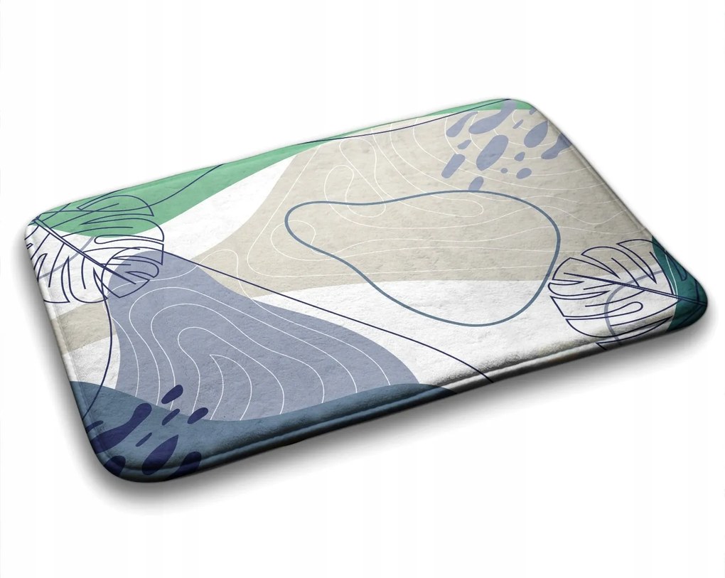 Fürdőszobaszőnyeg Geometrikus absztrakt 75x45 cm