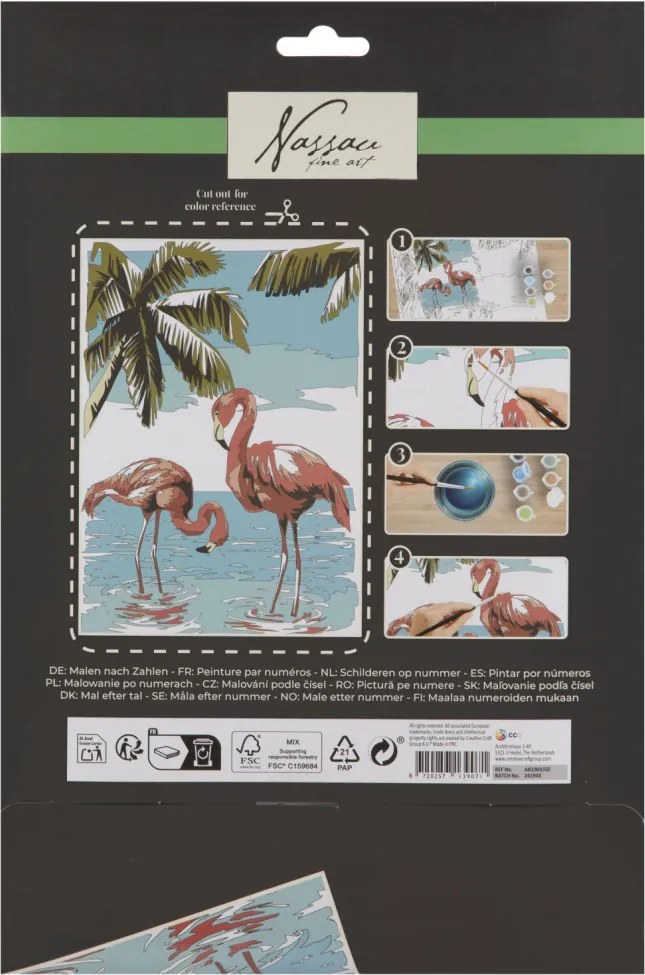 Flamingó Nassau számfestő készlet