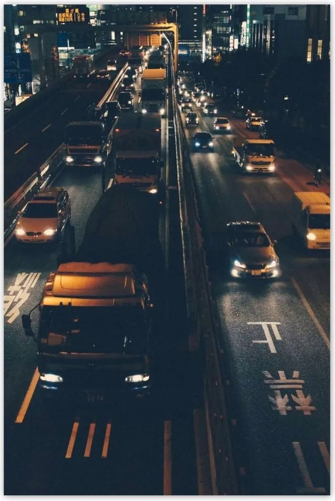 Poszterek 60x90 Teherautók éjszaka