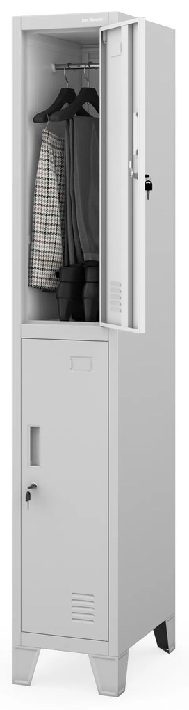 BHP munkaruhaszekrény szürke: BARTEK 1 Plus