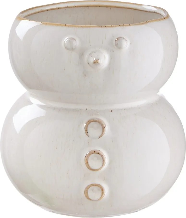 SNOWMAN kerámia váza 16cm , hóember