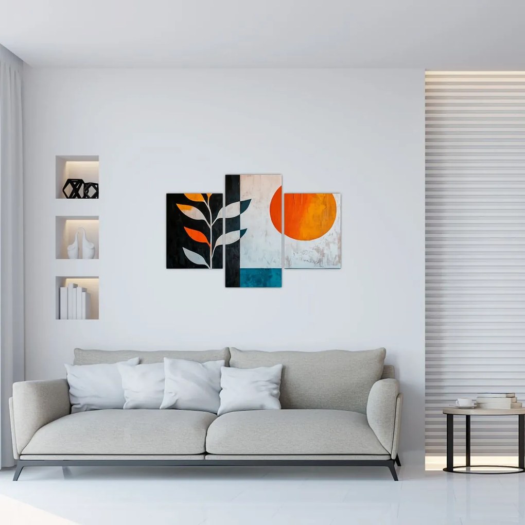 Kép - Növény és nap absztrakciója (90x60 cm)