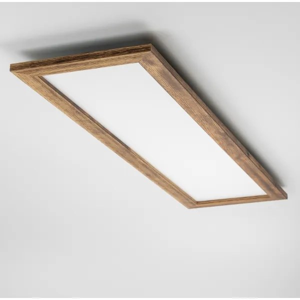 Brilagi - LED dimmelhető lámpatest SLIMFRAME WOOD LED/58W/230V 124x33,7 cm + távirányító