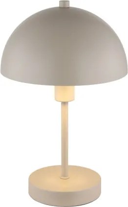 Globo 24009S Asztali lámpa, fém matt homok színű, PVC átlátszó kábel, billenőkapcsoló a kábelen, ø: 200mm, M: 310mm, kábel hossza 1500mm, 1x E14 40W 230V izzó nélkül