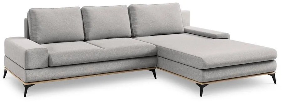 Planet világosszürke kinyitható sarokkanapé, jobb oldali - Windsor &amp; Co Sofas