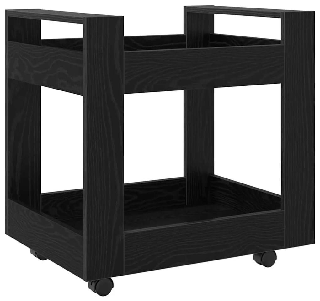 Íróasztali Kocsi Fekete tölgy 60 x 45 x 60 cm Faanyag