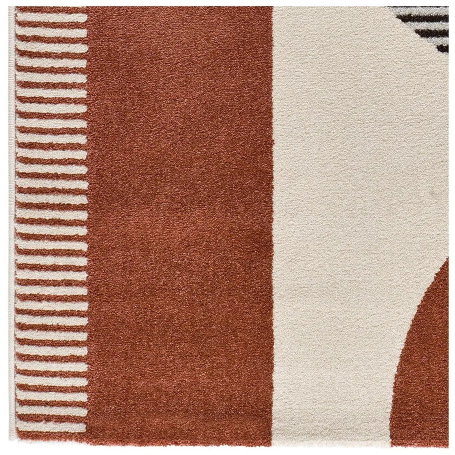 Piros-szürke szőnyeg 120x170 cm Gaia – Universal