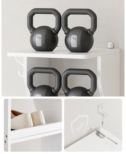 BOTARO fehér cipőtároló