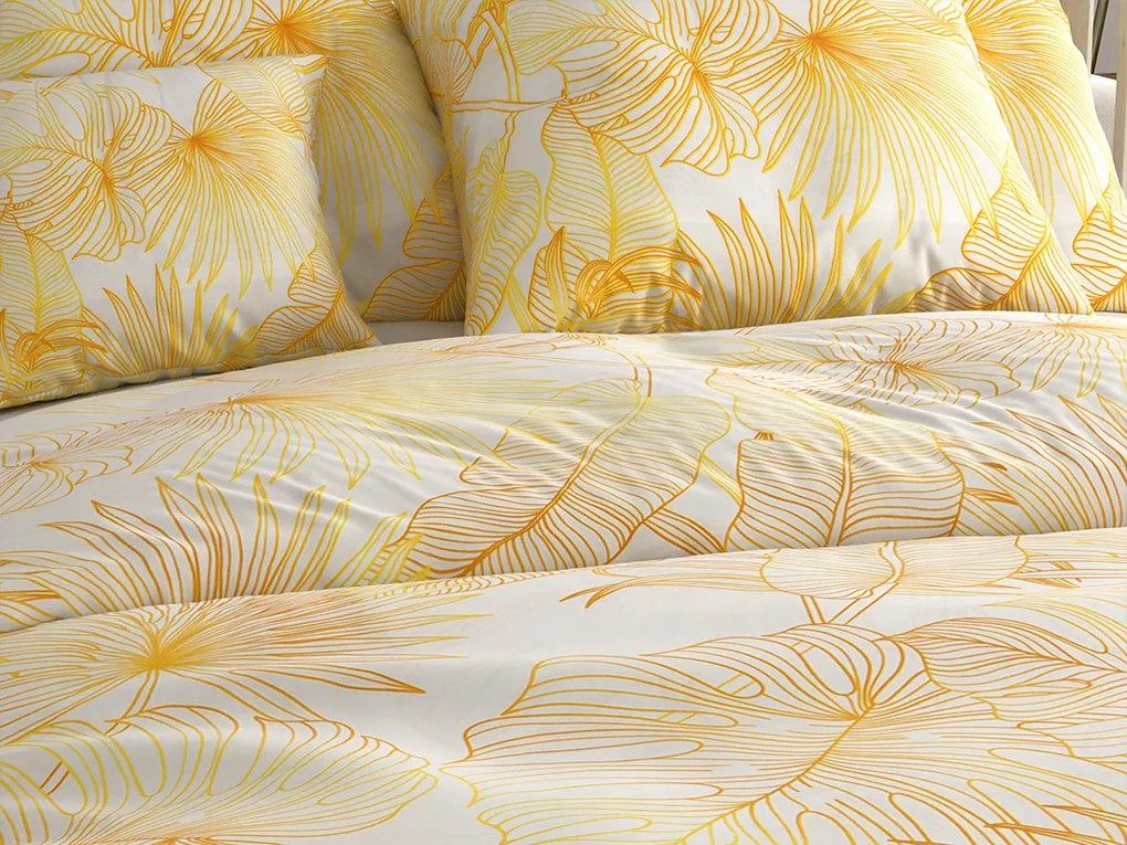 PALMERA krémszínű mikroszálas ágyneműhuzat Ágyneműhuzat mérete: 70 x 80 cm | 140 x 200 cm