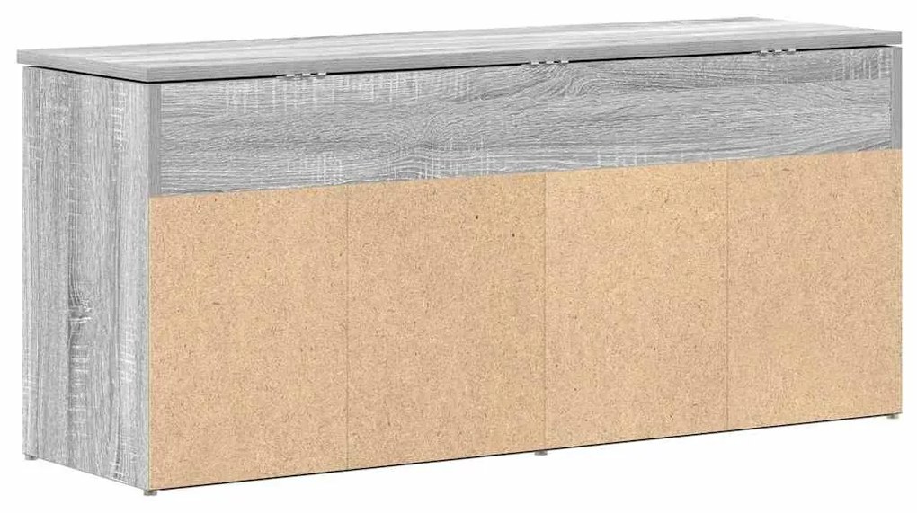 szürke sonoma színű szerelt fa cipőpolc 102x30,5x45 cm