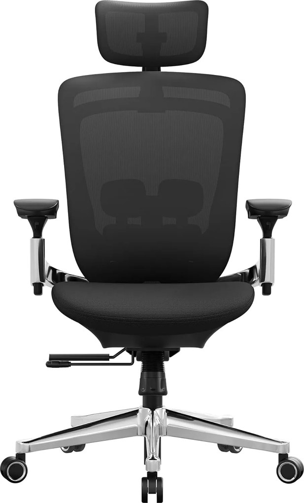 SONGMICS Ergonomikus szék, állítható, dönthető irodai szék, fekete