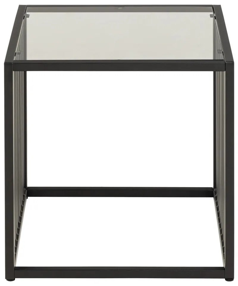 Tárolóasztal üveg asztallappal 40x40 cm Strington – Actona