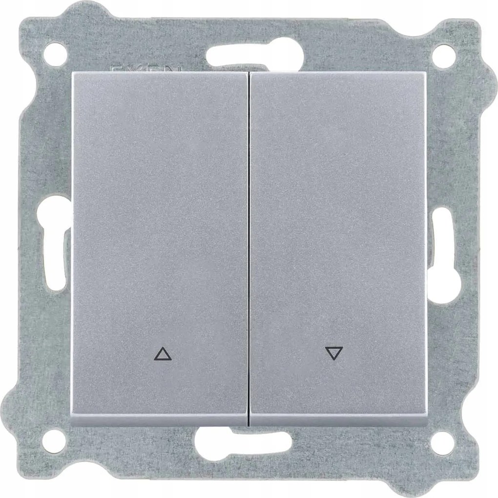 Exen Redőnykapcsoló Redőnyhöz Dupla kapcsoló Ezüst 217/10E