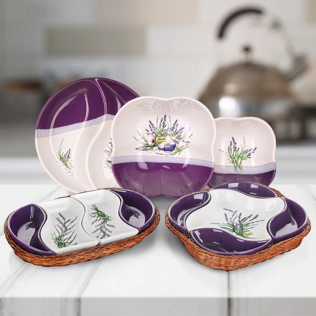 Banquet LAVENDER kör alakú tálaló tál 20,5 cm