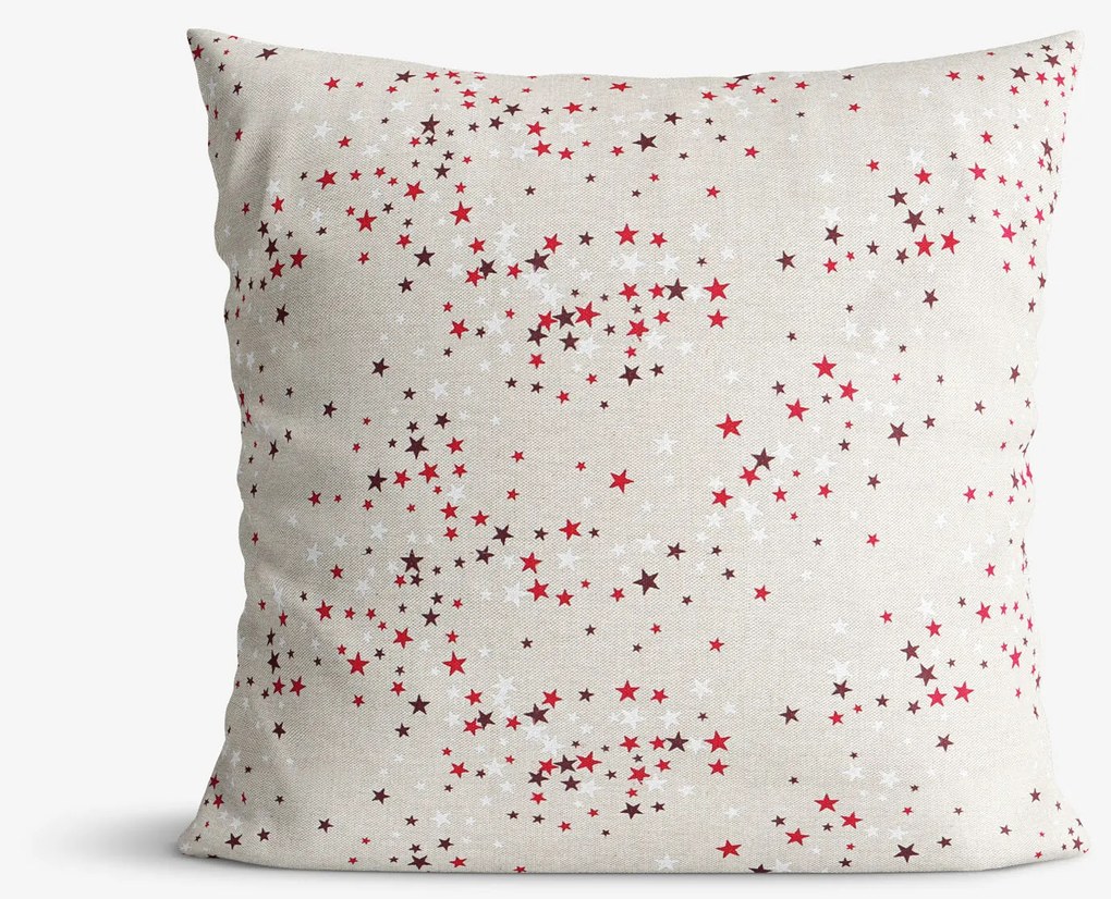 Goldea dekoratív párnahuzat valencia - csillagok natúr alapon 40 x 40 cm