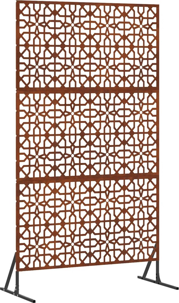 vidaXL Magánszféra Képernyő Szürke 100 x 50 x 180 cm Időjárásálló acél