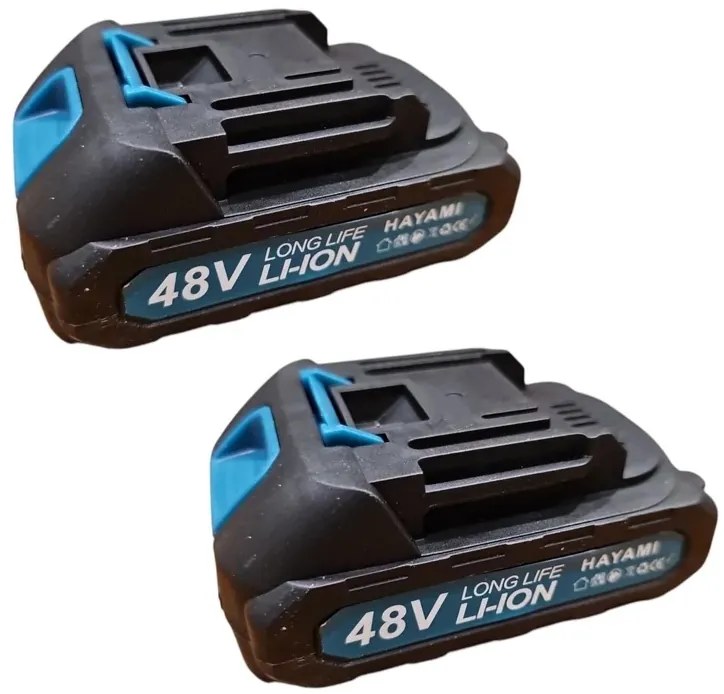 Akkus bozótvágó kerekekkel Hayami HA1025 + 2x akkumulátor + tartozékok + pengék + kések