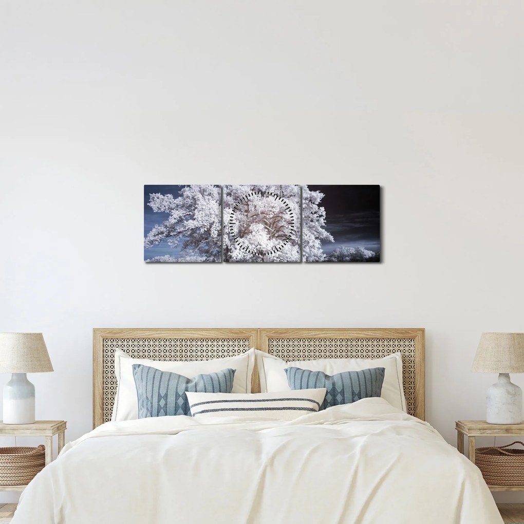 Kép - Hófehérke fa (órával) (90x30 cm)