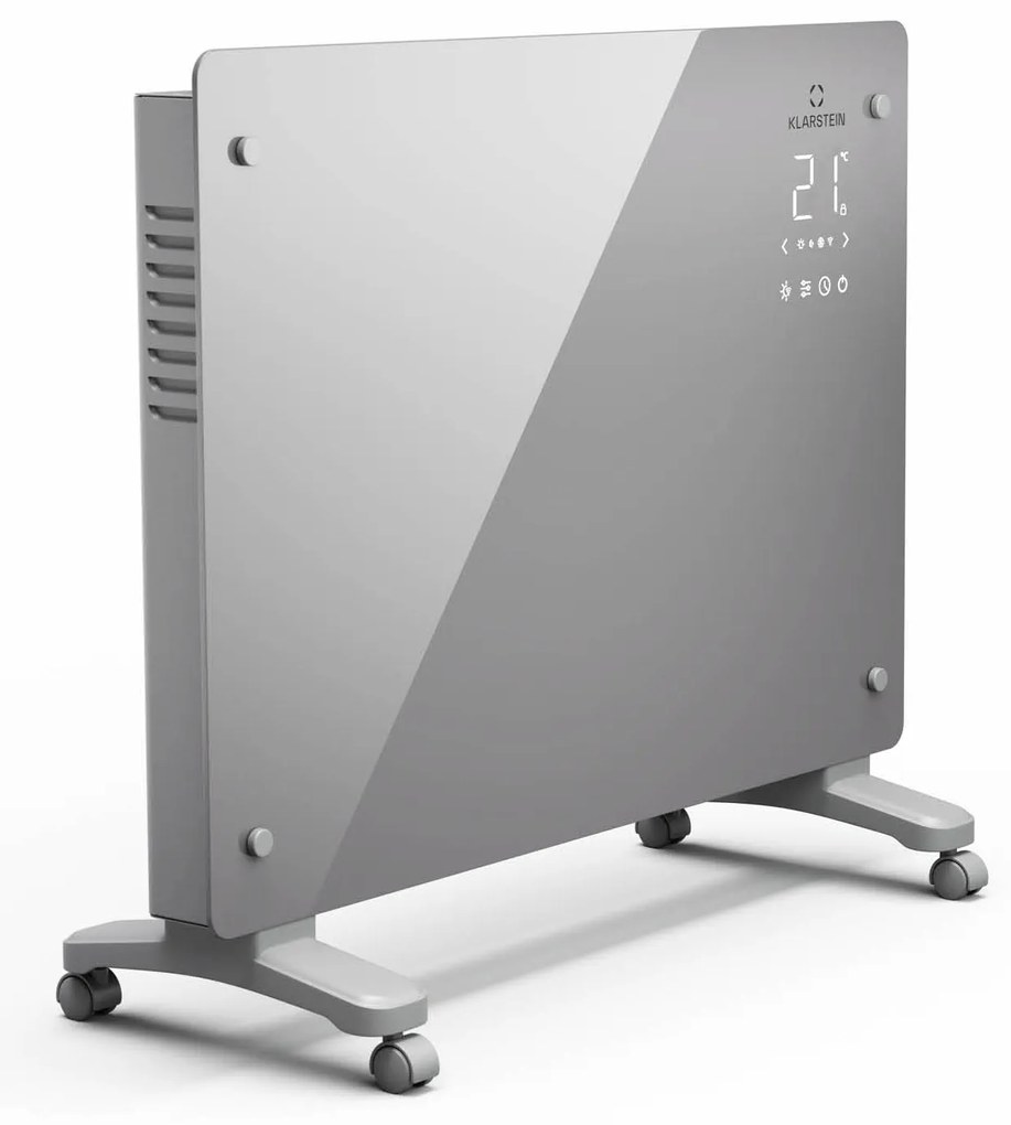 Bansin Crystal Smart Kovektor 1500, 1500 W, Alkalmazás, 5- 50 °C, LED kijelző, Érintőképernyő