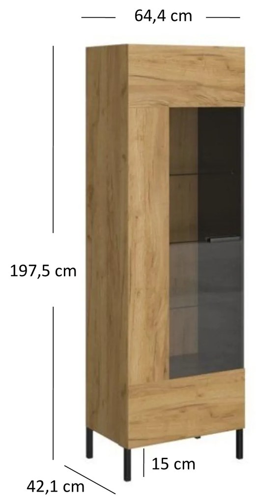 Vitrin Shanna (arany craft tölgy + antracit). 1053226