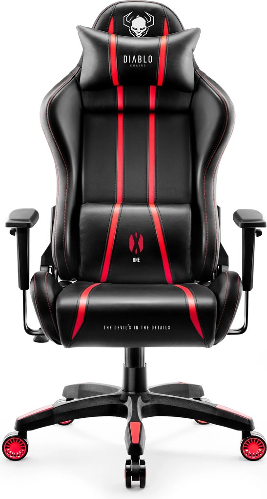 Gamer szék műbőr King Size, fekete-piros: Diablo X-One 2.0