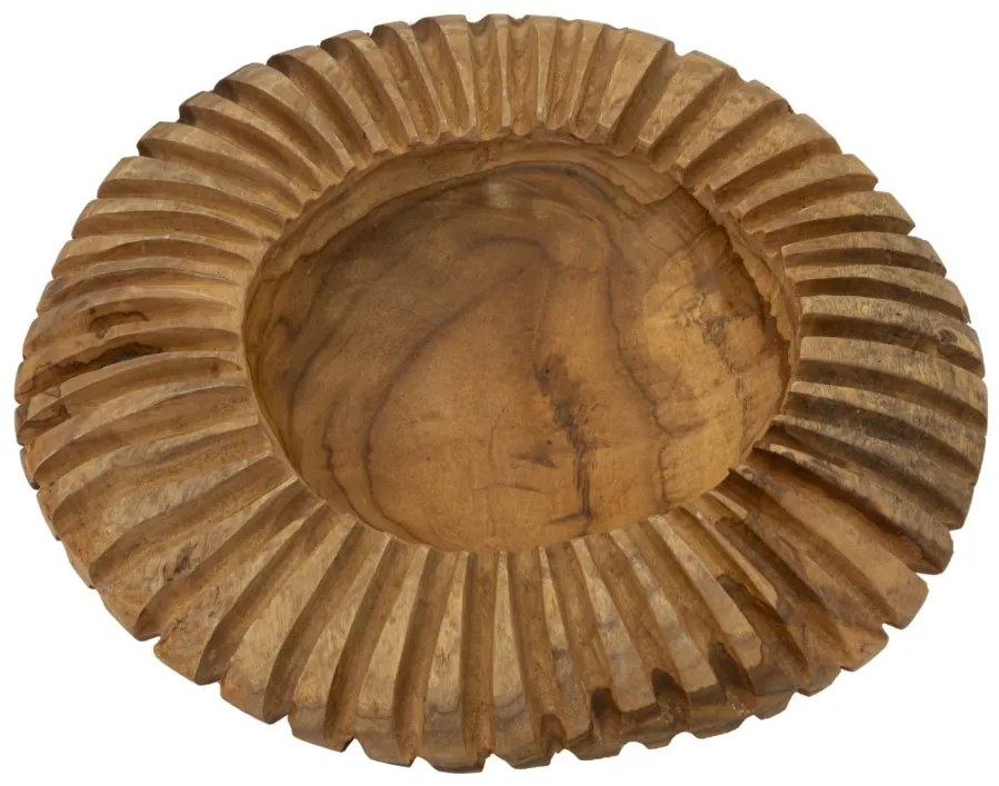Tálca geris teak ø 35x7cm