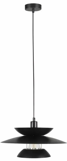 Csillár zsinóron BERIT 1xE27/20W/230V fekete