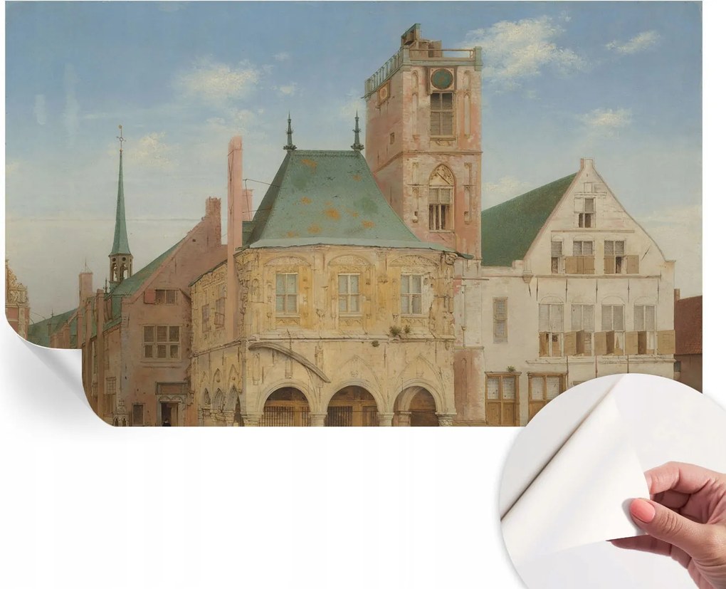 Öntapadós fotótapéta Falra 3D Loft Antik városháza 416x254 cm