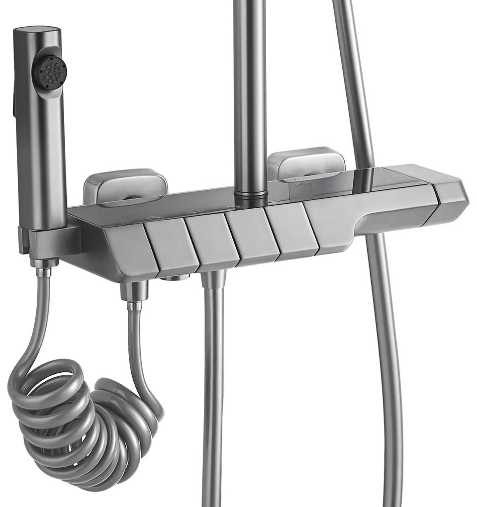 Zuhanyszett Termosztátos REA ROB Nickiel Brush INOX