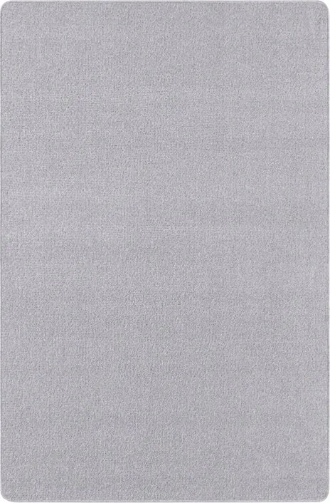 Egyszínű szőnyeg 67x120cm, szürke, puha rövid szőrrel