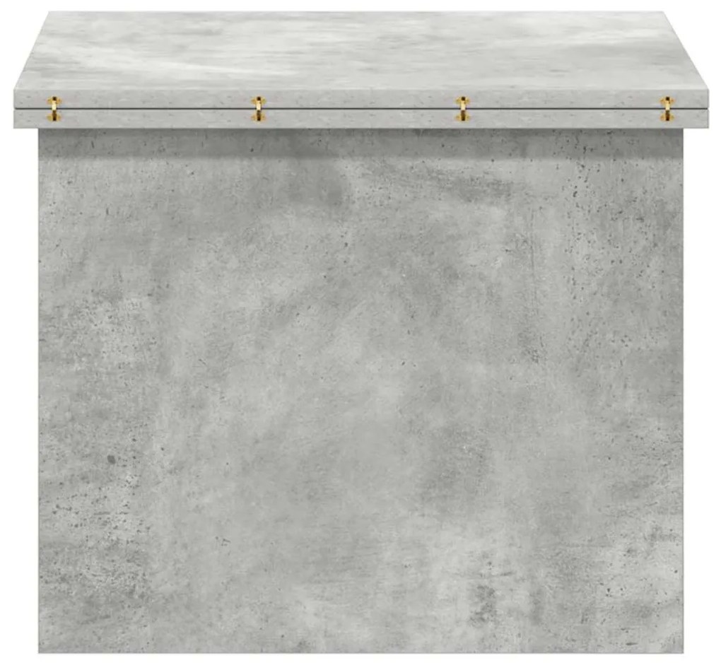 vidaXL Dohányzóasztal Beton Szürke 55 x 54,5 x 45 cm Faanyag