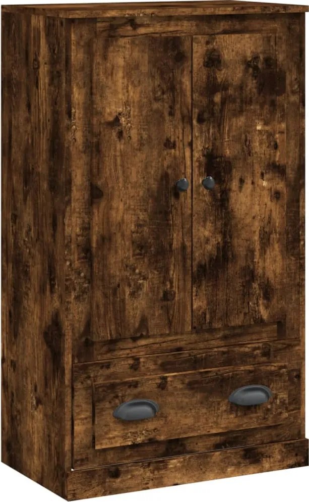 vidaXL füstös tölgy színű szerelt fa magasszekrény 60x35,5x103,5 cm