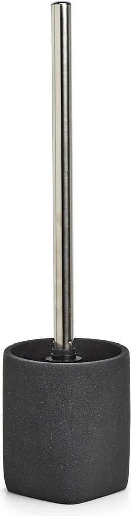 Dark Stone Wc kefe, polyresin, fekete, Ø9.5x36,5 cm