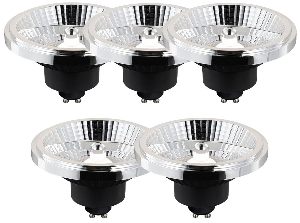 5 darabos okos GU10 szabályozható LED izzó AR111 10W 800 lm 2200 - 6500K