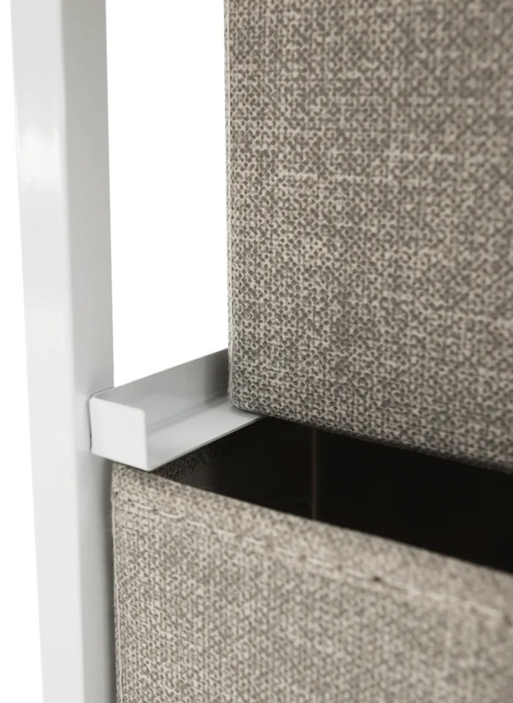 OFELIA szekrény szövet fiókokkal, fehér