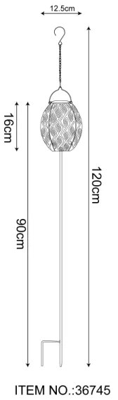 Globo 36745 - LED Napelemes lámpa 3in1 SOLAR LED/0,06W/3,2V 3000K IP44