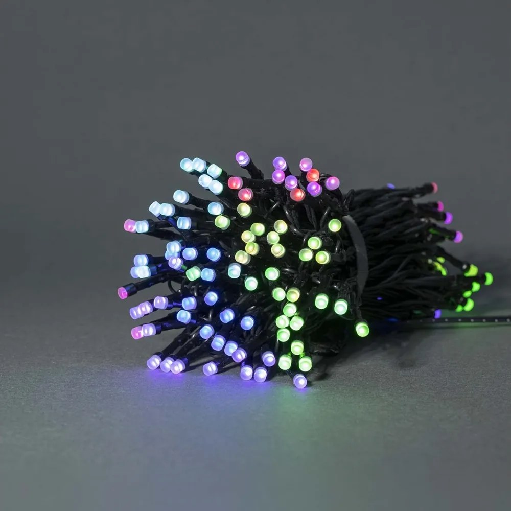 Nedis WIFILX01C84 - LED RGB Kültéri fényfüzér 84xLED/8 funkcióval 13m IP65 Wi-Fi Tuya